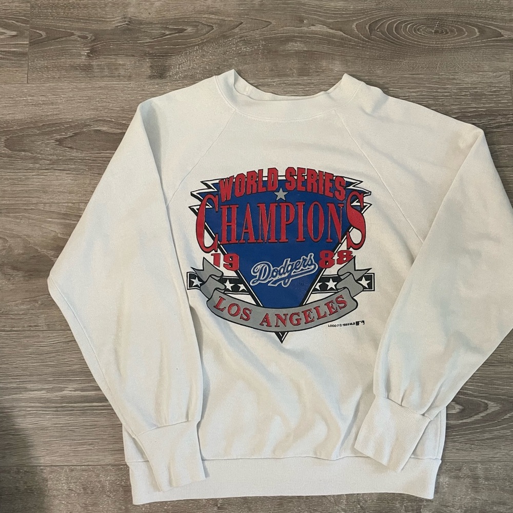 Vintage MLB 1988 LA Dodgers World Champions Sweater - Size S